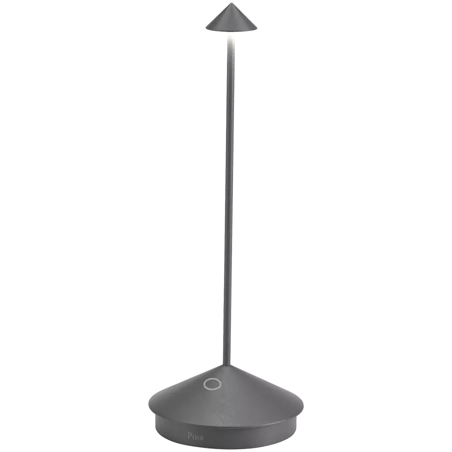 ZAFFERANO PINA PRO TABLE LAMP 105x290mm. PAINTED DARK GREY 2.2W LED 173lm. — Image №1