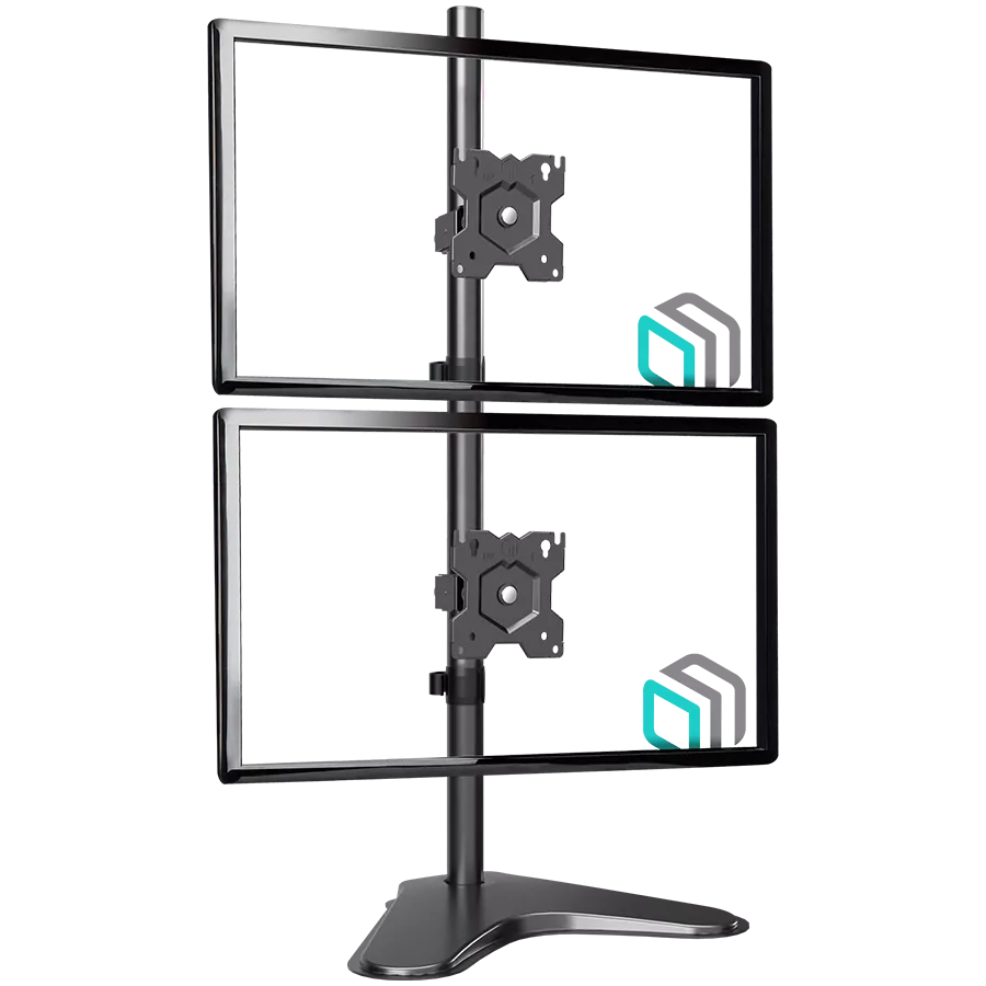 ONKRON Dual Monitor Stand for 13''-32'' Screens up to 8 kg, Black