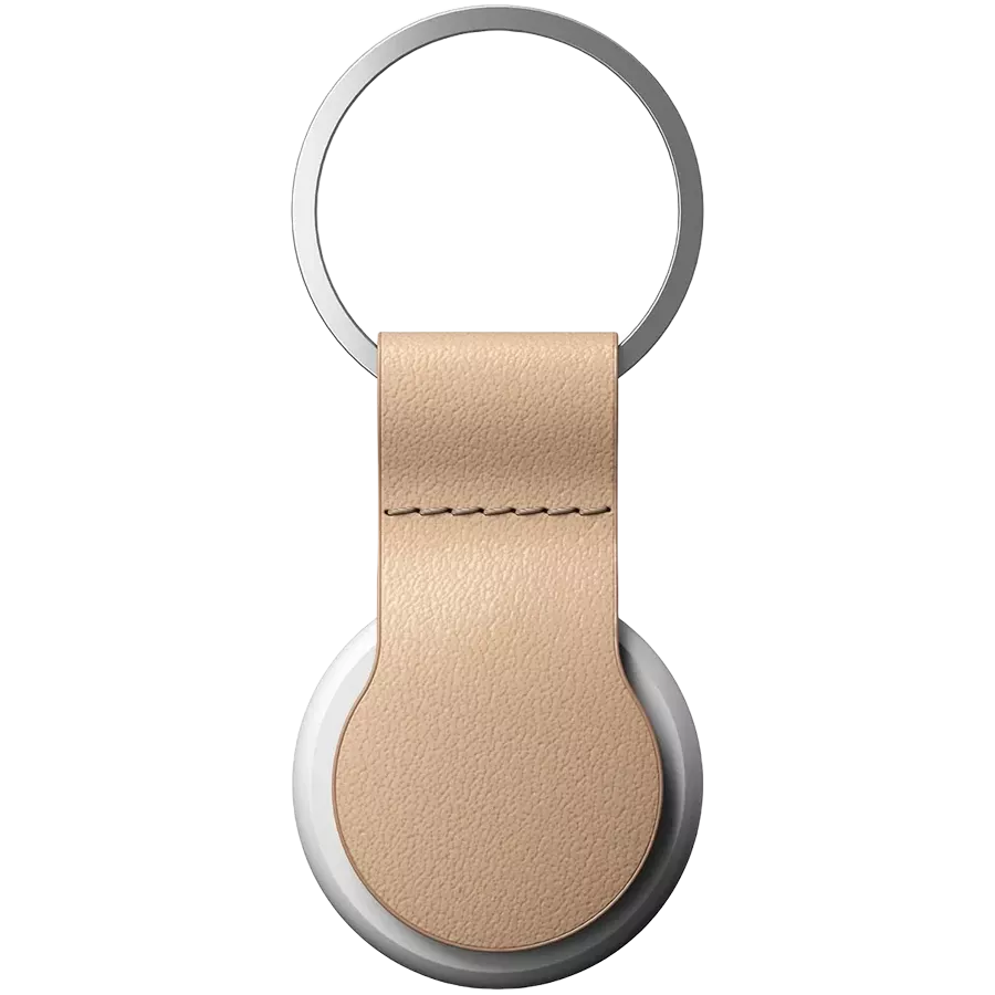 NOMAD Чехол Leather Loop, Natural для AirTag — Изображение №1