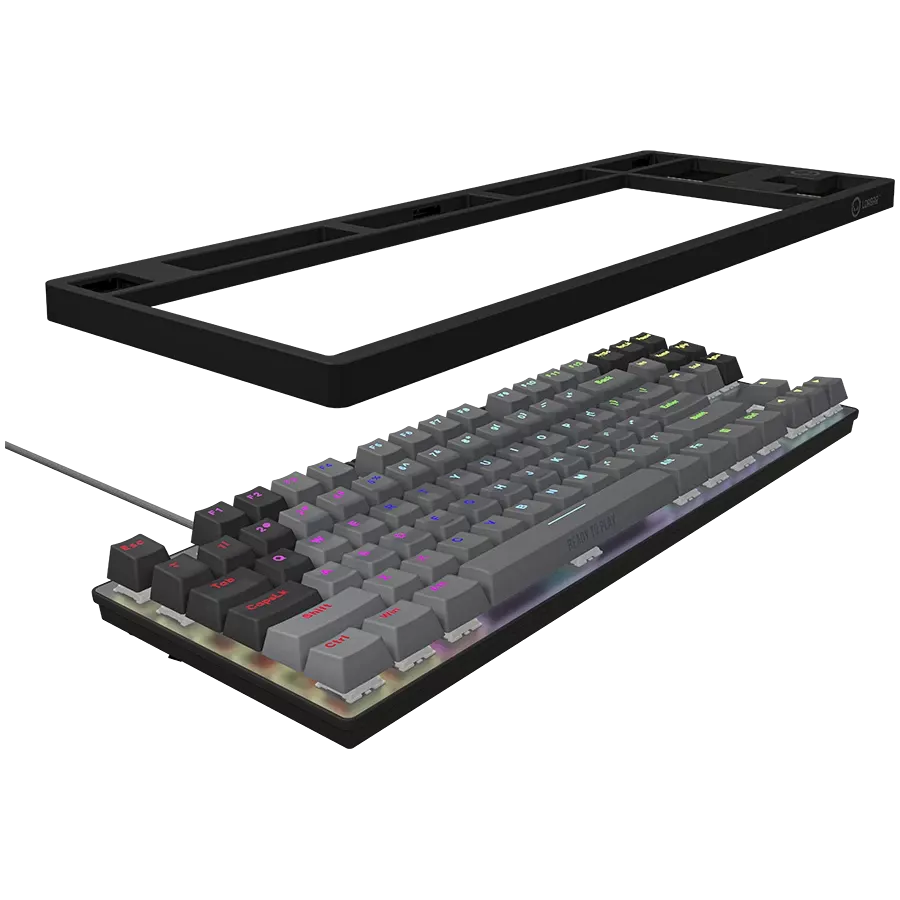 LORGAR Azar 514 TKL Gaming Keyboard, Wired, Black, EN — Image №7