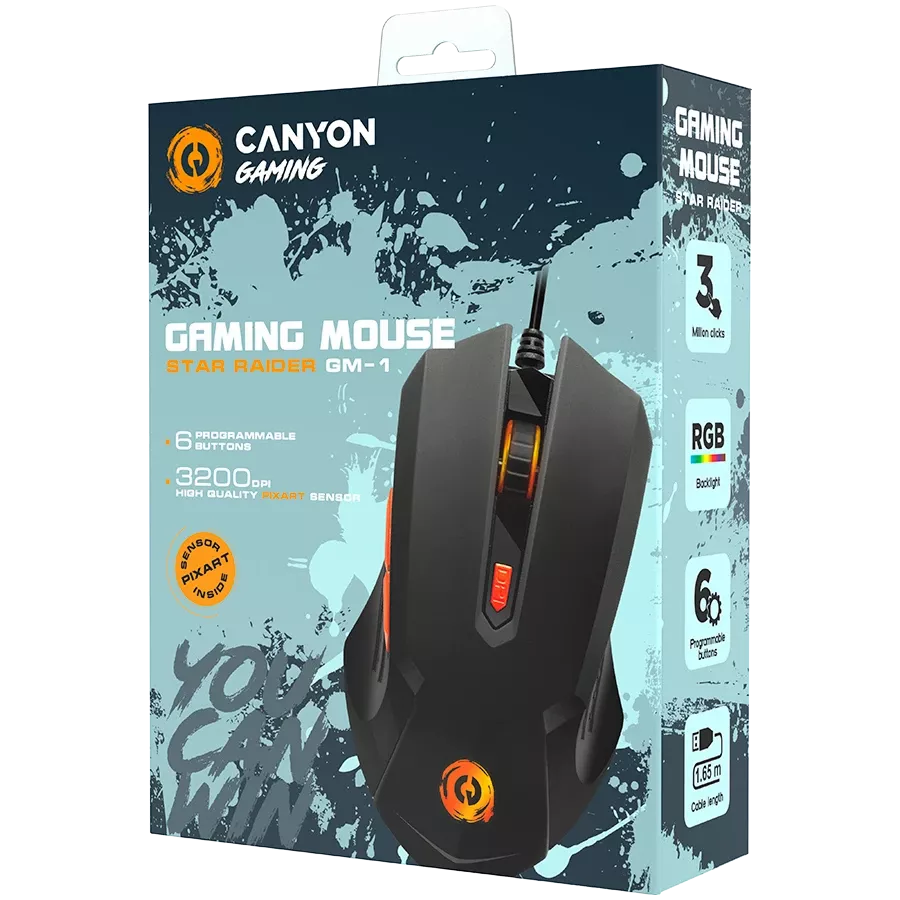 Ігрова миша CANYON Star Raider GM-1 — Зображення №3