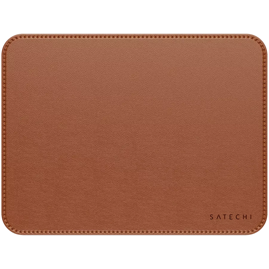 SATECHI Vegan-Leather Premium Mouse Pad, Brown — Image №1