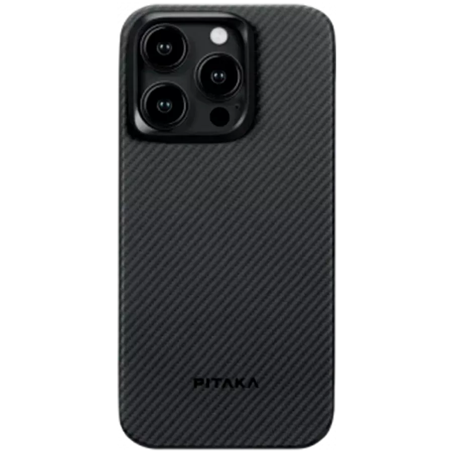 Case PITAKA MagEZ Case 4 with MagSafe Black/Gray for iPhone 15 Pro — Image №1