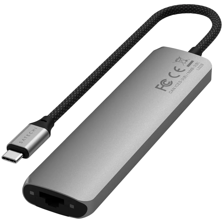 SATECHI  Slim 7 Multiport  Multiport Adapter  Space Gray — Image №3