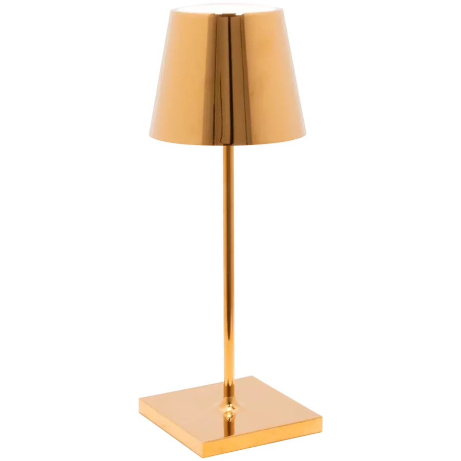 ZAFFERANO POLDINA PRO MINI TABLE LAMP 111x300mm. GOLD 2.2W LED 192/200lm. — Image №1