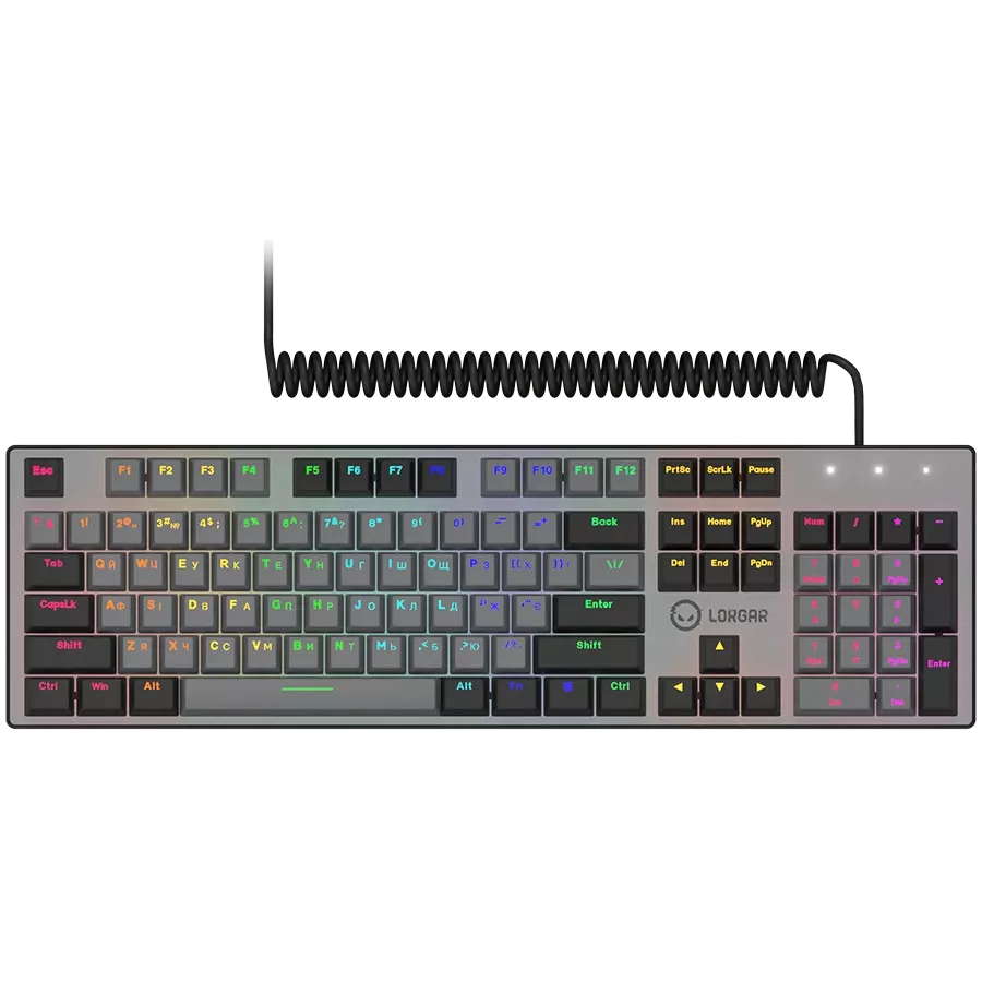 Клаваатура LORGAR Azar 514 RGB, Black (LRG-GK514B-UA) — Зображення №2