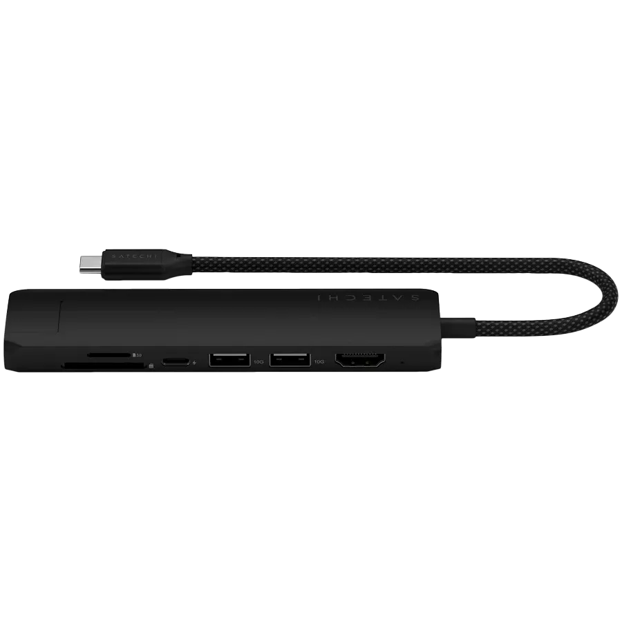 SATECHI  Slim 7 Multiport  Многопортовый адаптер  Чёрный — Изображение №4