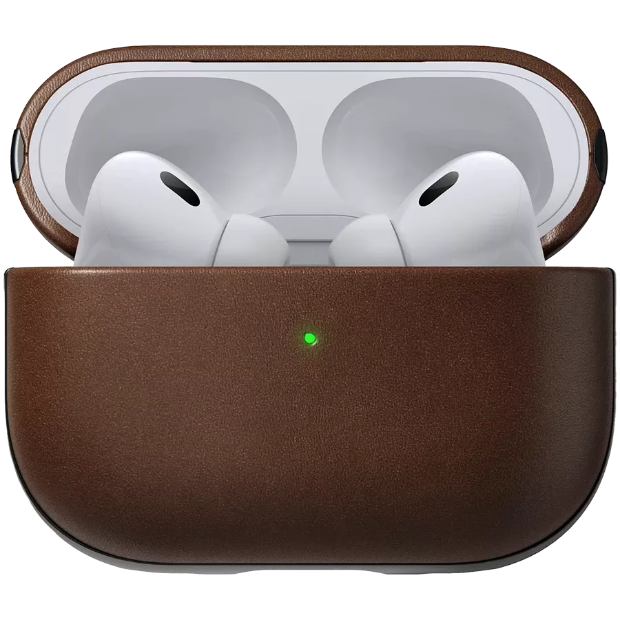 Чохол NOMAD Modern Leather Case  Коричневий для AirPods Pro (Gen2) — Зображення №1