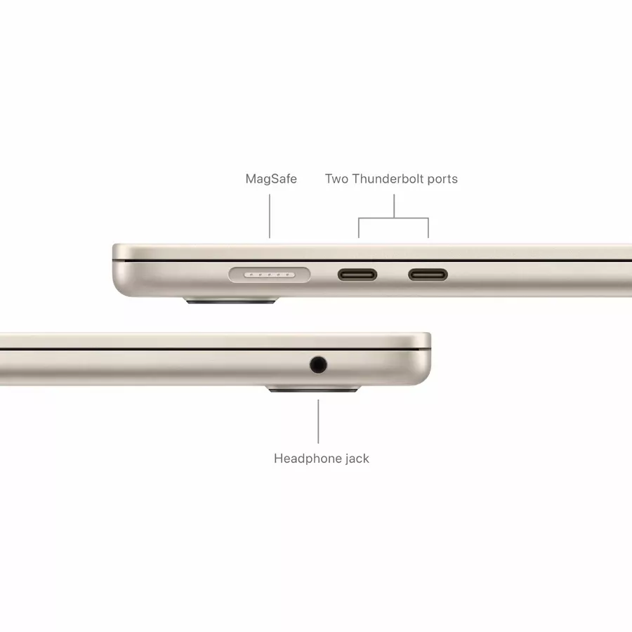 MacBook Air 15.3"  M3 (8C CPU/10C GPU), 8 GB, 256 GB, Starlight — Image №7