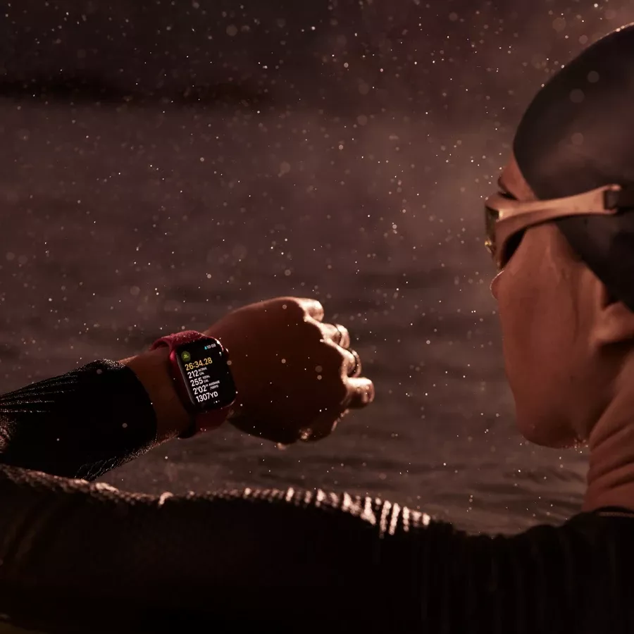 Apple Watch Series 9 GPS, 41χιλ., Starlight, Starlight αθλητική ζώνη, M/L — Εικών №4