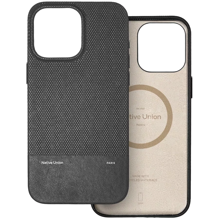 NATIVE UNION Case (RE)CLASSIC CASE with MagSafe, Black for iPhone 16 Pro — Image №1