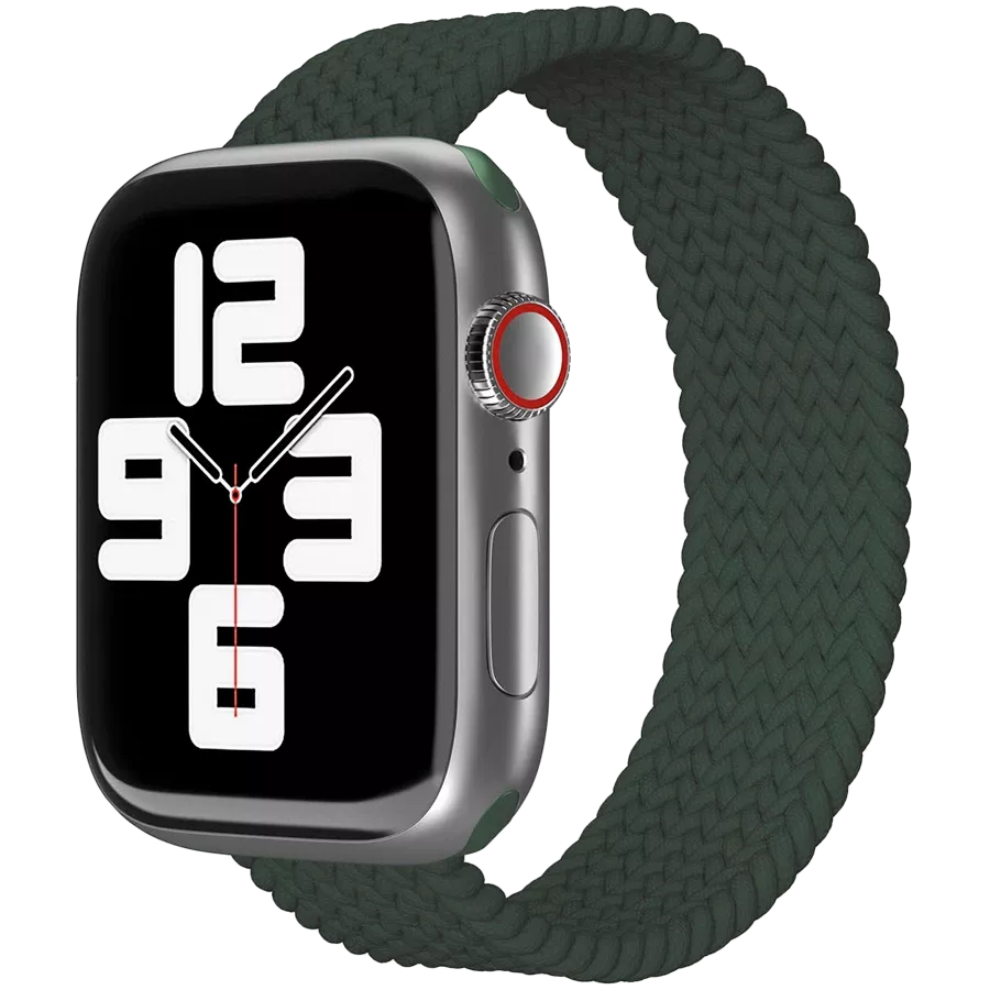 VLP Woven nylon strap Apple Watch 38 40 41 Dark Green VLP BB2AW LXL 41DG iSpace