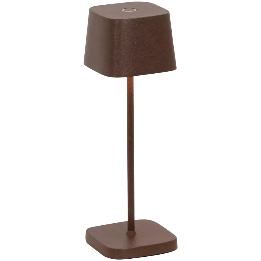 ZAFFERANO OFELIA MICRO TABLE LAMP 67x67x200mm. PAINTED RUST 2.2W LED 60-73lm. — Εικών №1