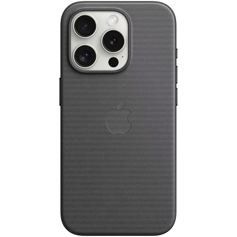 APPLE Case FineWoven Case with MagSafe with MagSafe, Black for iPhone 15 Pro — Image №1