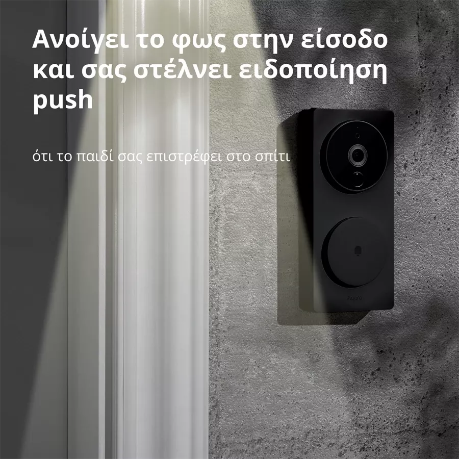 AQARA Smart Video Doorbell, Μαύρος — Εικών №13