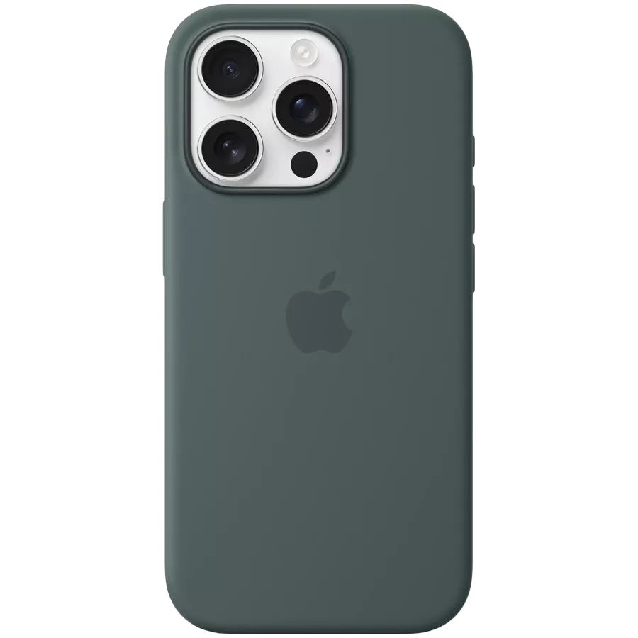 APPLE Case Silicone Case with MagSafe with MagSafe, Lake Green for iPhone 16 Pro — Image №1