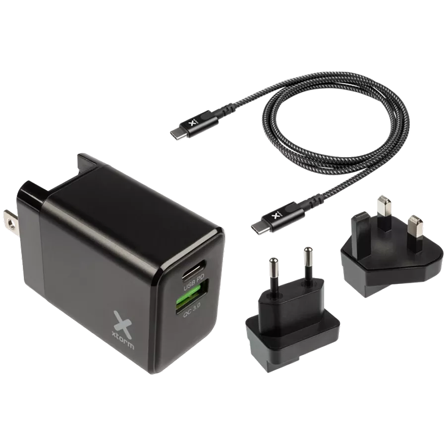 XTORM Power Adapter USB-C, 65 W, Black — Image №1