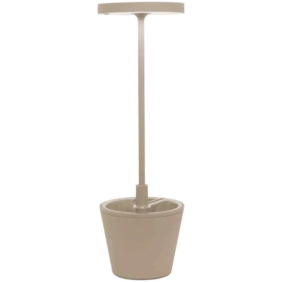 ZAFFERANO POLDINA REVERSO TABLE LAMP 110x350mm. PAINTED MATT SAND 2.3W LED — Image №1