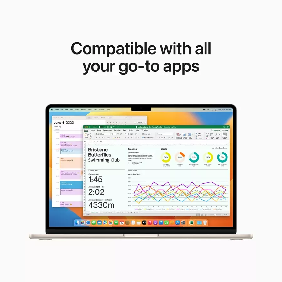 MacBook Air 15.3"  M2 (8C CPU/10C GPU), 8 GB, 512 GB, Starlight — Image №8