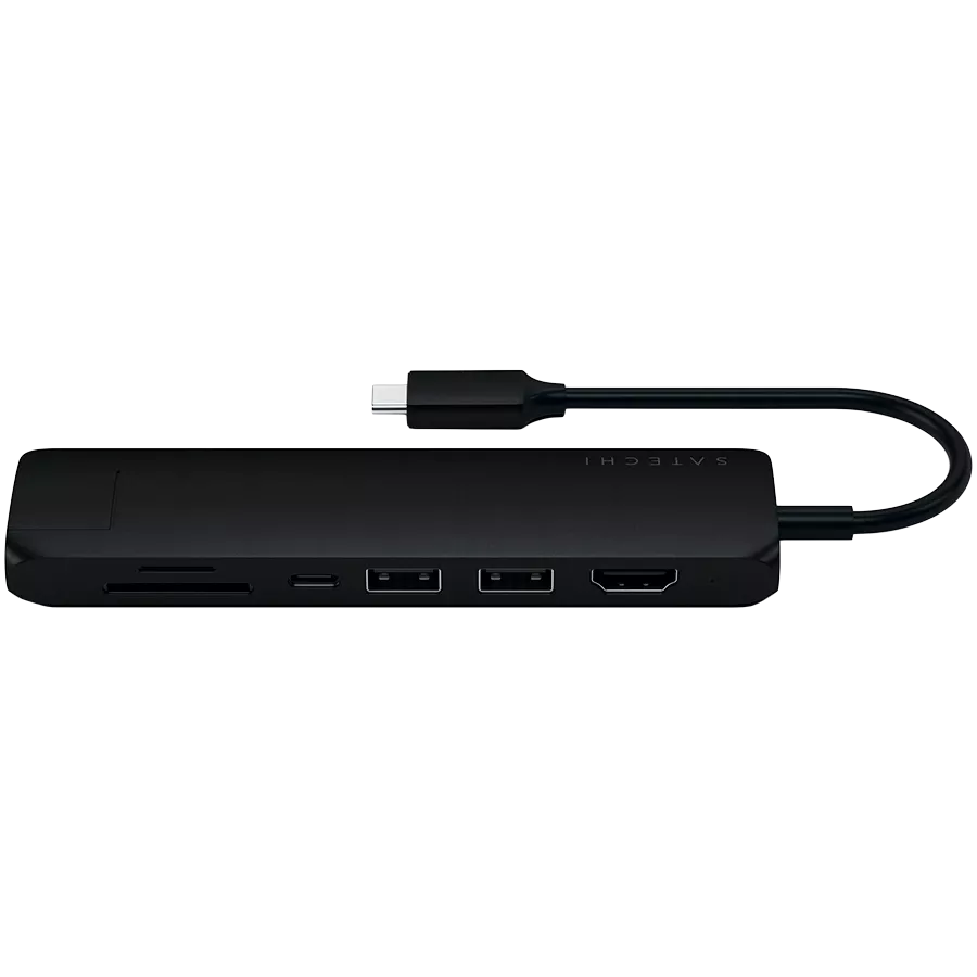 Multiport Adapter SATECHI  Aluminum Type-C Slim Multi-Port Adapter Type-C Slim Multiport with Ethernet Adapter Սև — image №3