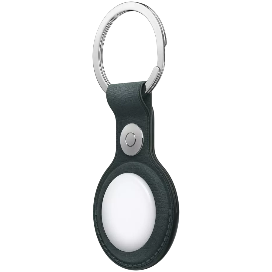 APPLE FineWoven Key Ring для AirTag, Dark Green — Изображение №2