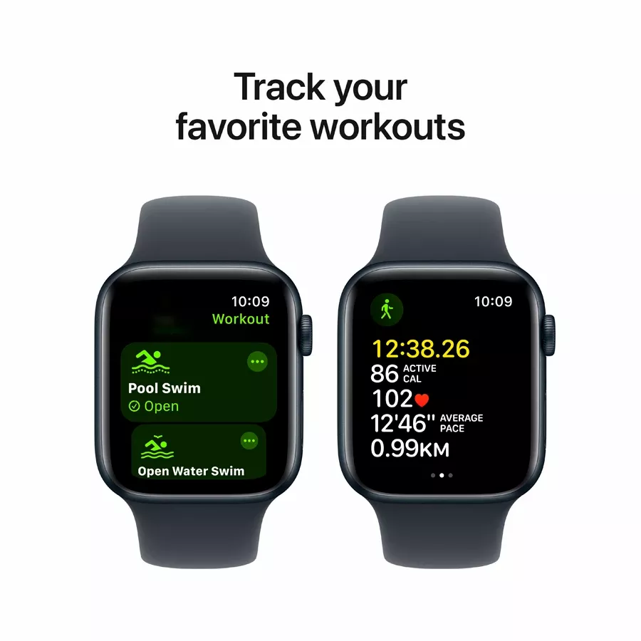 Apple Watch SE GPS Gen.2 (2024)  Midnight Sport Band, S/M, 40mm, Midnight — Image №6