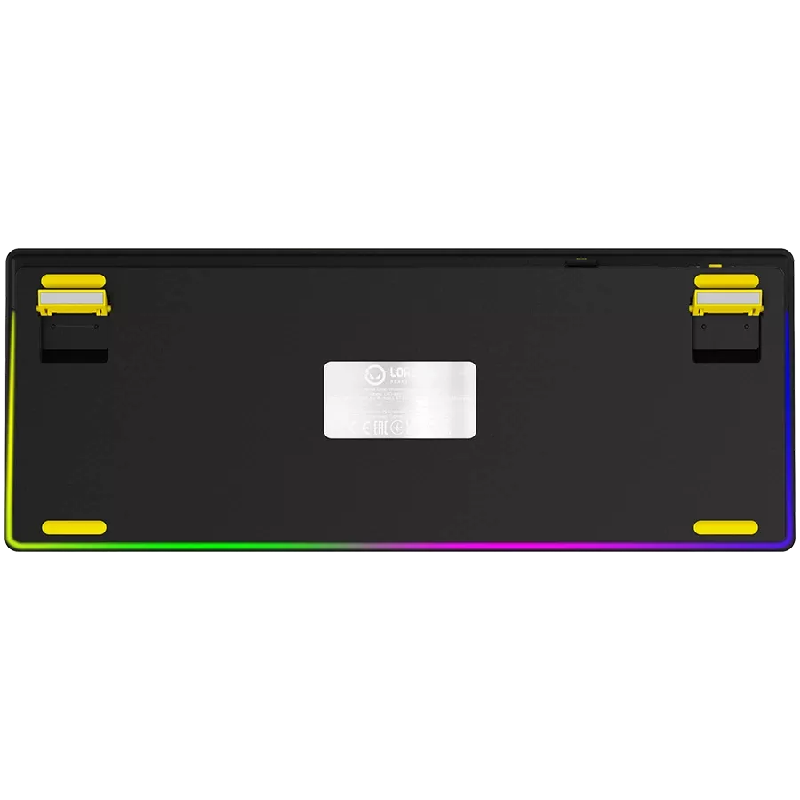 LORGAR KBP70TKLW Gaming Keyboard, Wireless, Yellow, EN — Image №8