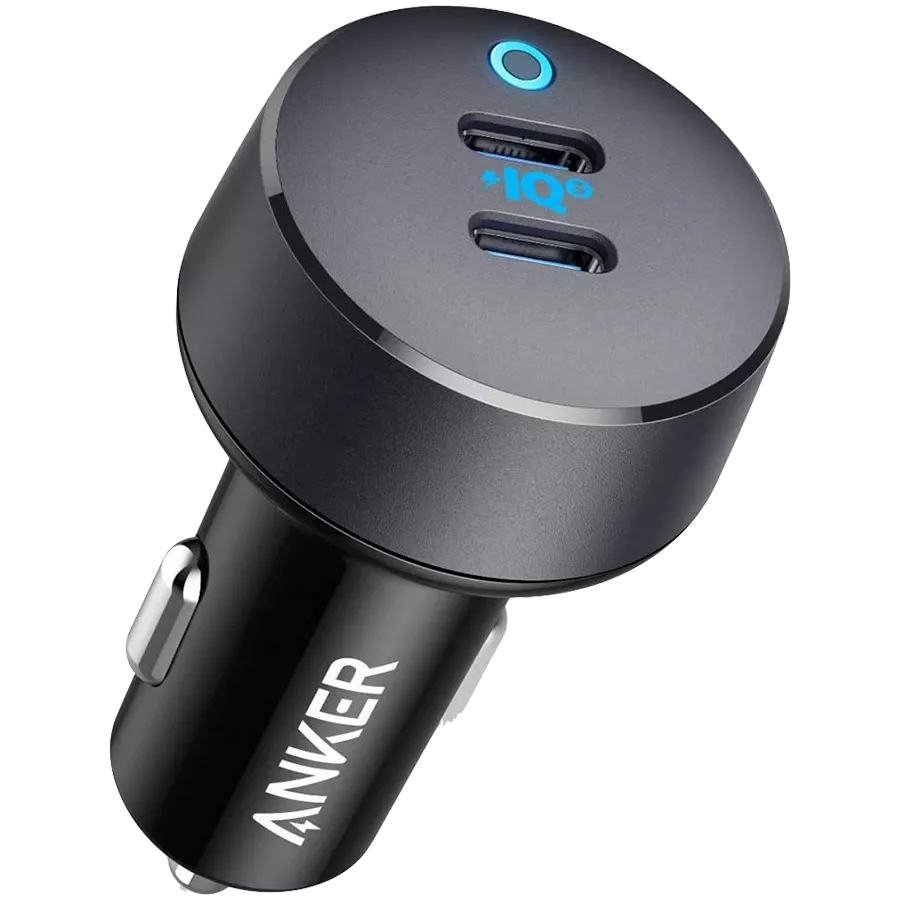 ANKER Προσαρμογέας Αυτοκινήτου 2*USB/USB-C, 18 βατ, Μαύρος — Εικών №1