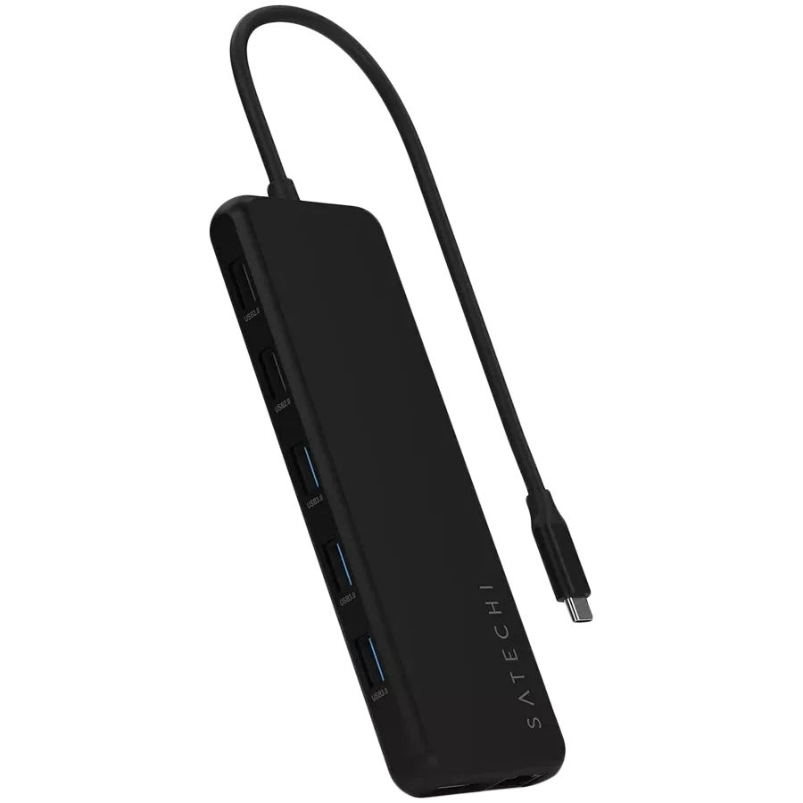SATECHI 13-in-1 USB-C Triple Display Multiport Adapter Μαύρος — Εικών №1