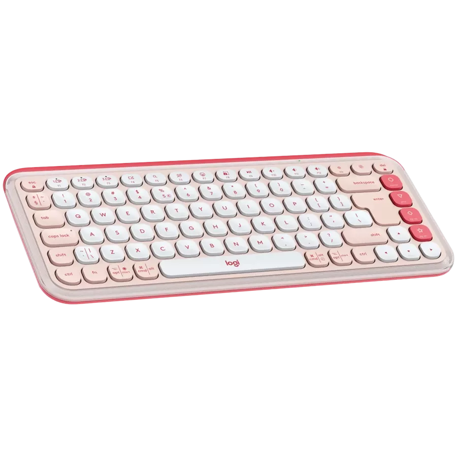 LOGITECH POP ICON KEYS Keyboard, Wireless, Rose, US EN — Image №3