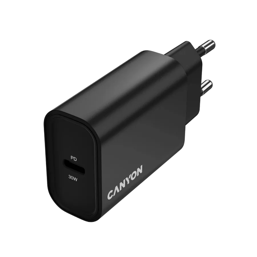 CANYON OnCharge 30CL Power Adapter USB-C, 30 W, Black — Image №4