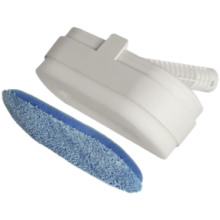 AENO  for SM1|АғылшынTwo-in-one oval brush for steam mop SM1 (Brush with Retainer, Cloth Cover, Foam Pad included)Ағылшын| — image №1