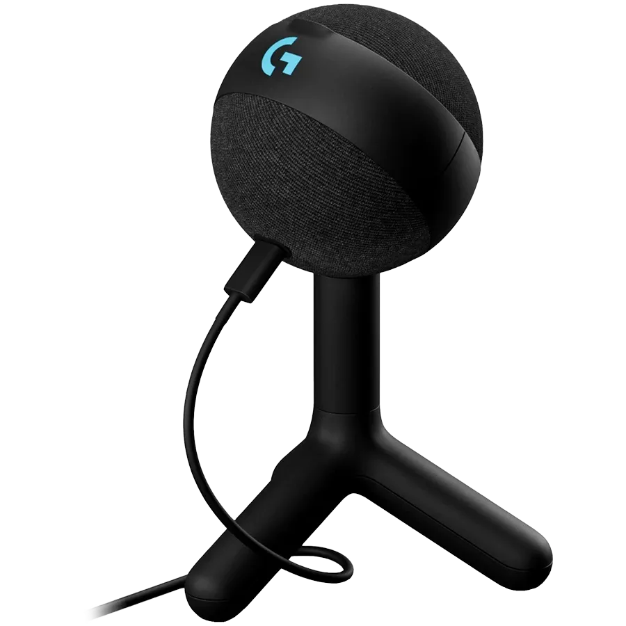 Микрофон LOGITECH G Yeti Orb RGB Gaming Mic with Lightsync Black (L988-000551) — Изображение №1