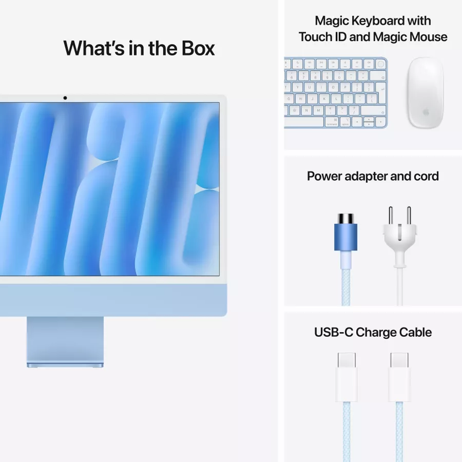 Apple iMac 24", Apple M4 (10C CPU/10C GPU), 16 GB, 256 GB SSD, Blue — Image №9