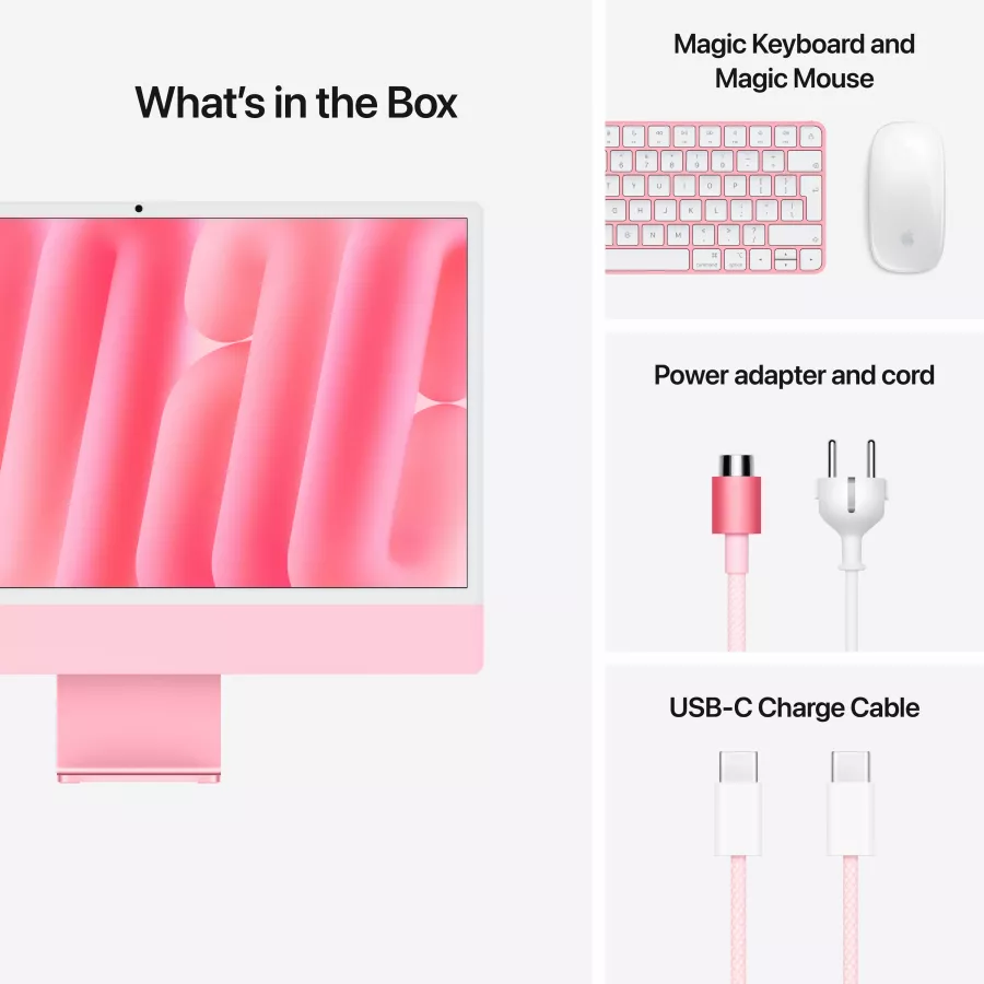 Apple iMac 24", Apple M4 (8C CPU/8C GPU), 16 GB, 256 GB SSD, Pink — Image №9