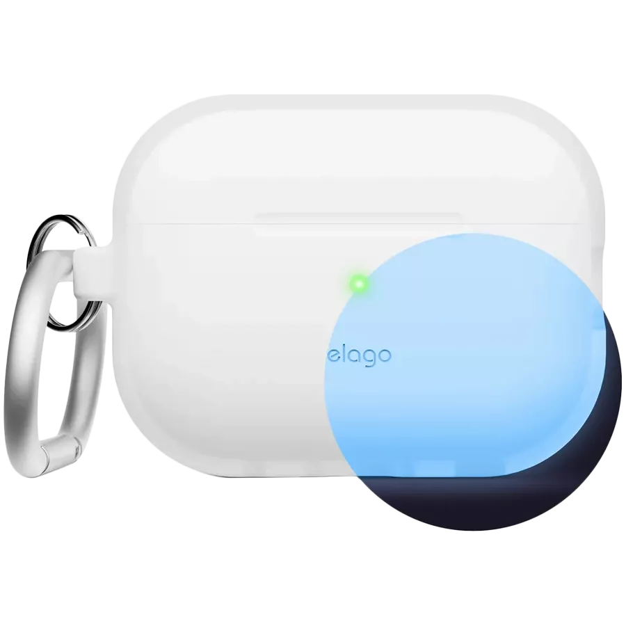 Чохол ELAGO Silicone Hang Case для Airpods Pro 2nd Gen, Nightglow Blue — Зображення №1