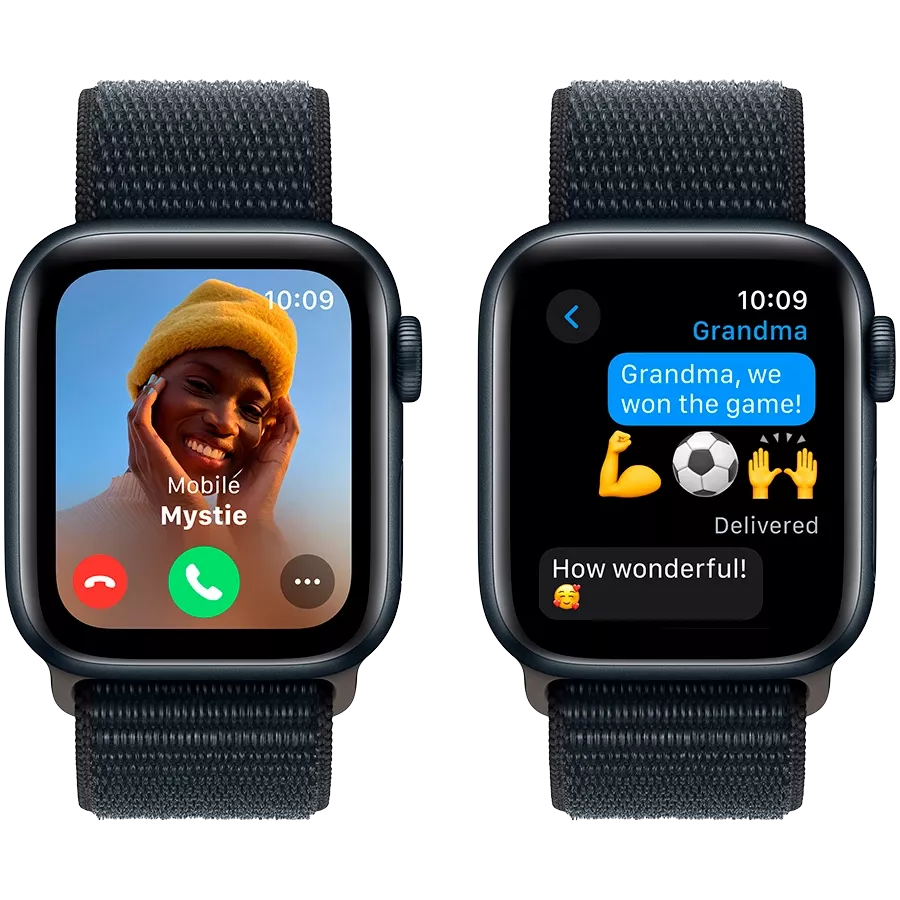 Apple Watch SE GPS Gen.2 (2023), 40mm, Midnight, Midnight Sport Loop — Зображення №4