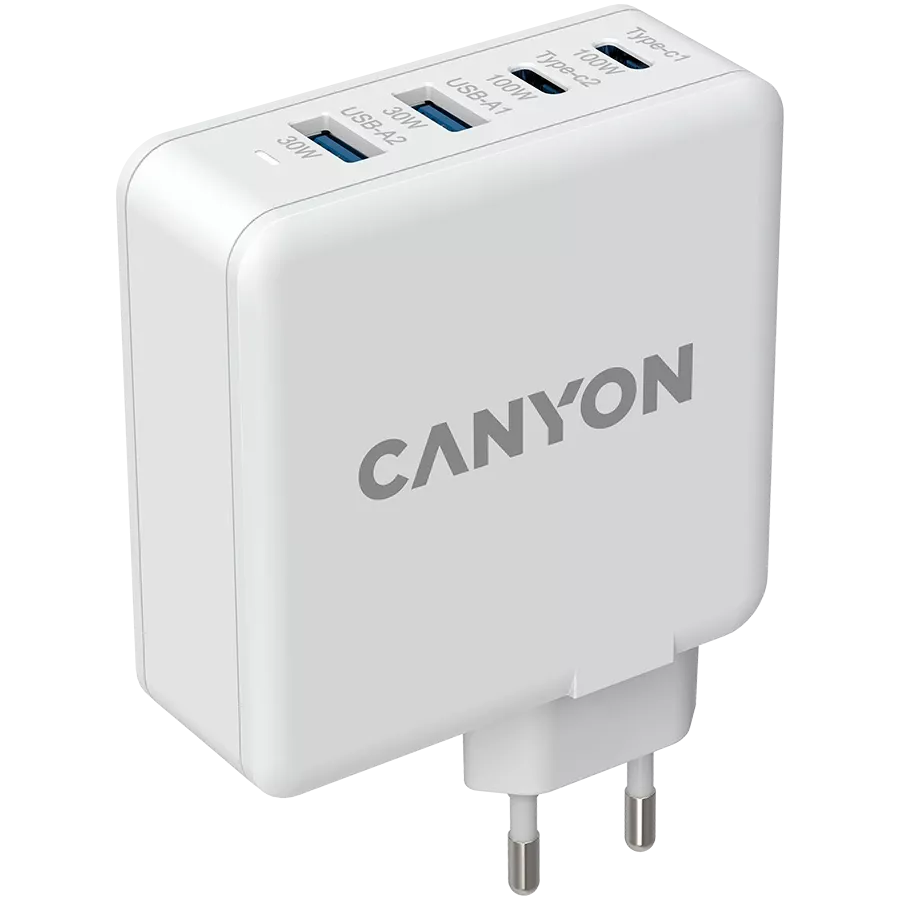 Адаптер питания CANYON H-100 4*USB/USB-C, 100 Вт — Изображение №2