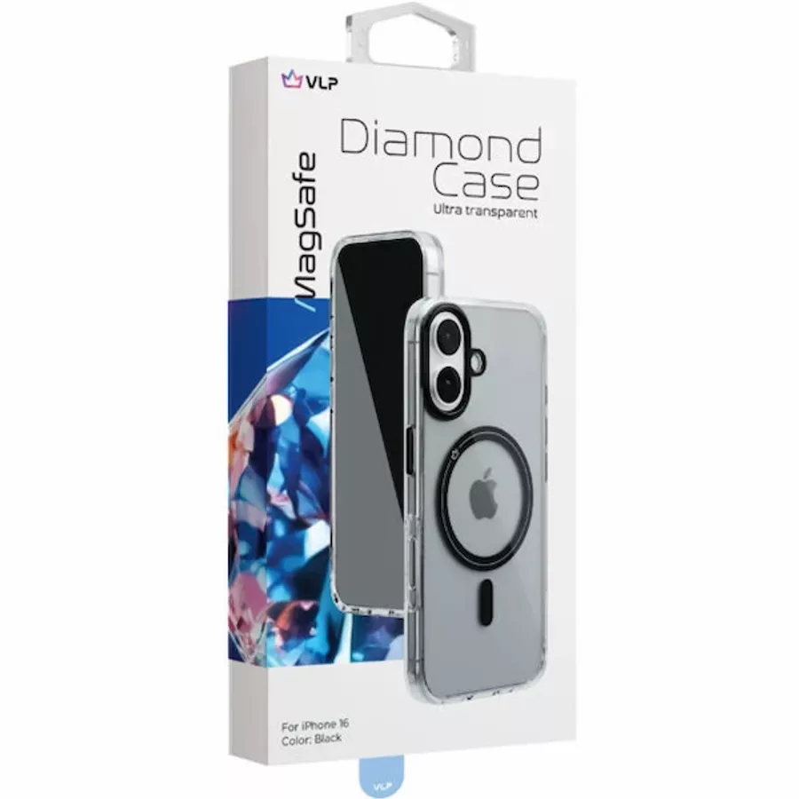 Case VLP Diamond with MagSafe Black for iPhone 16 — Image №4