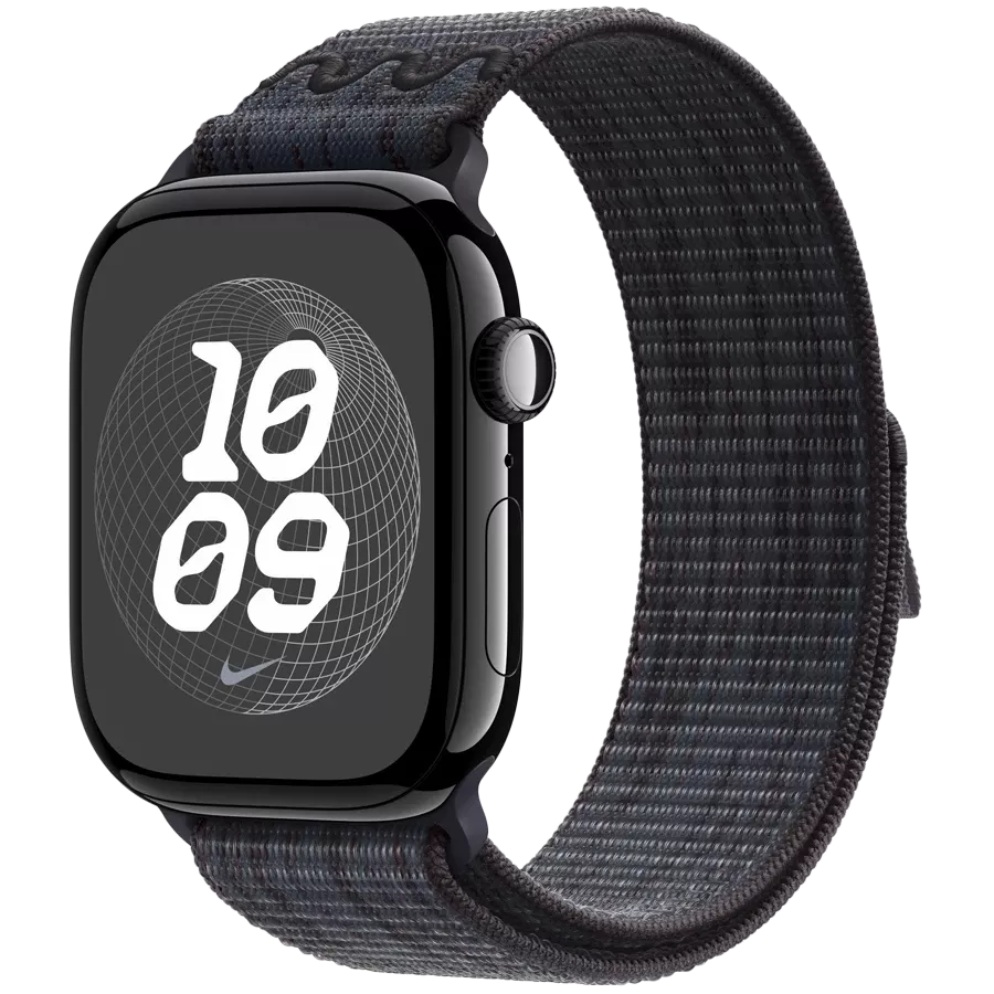 Удлинитель ремешка APPLE 46мм Nike Sport Loop Nike Sport Loop Чёрный/Синий для Apple Watch 44/46 mm — Image №2