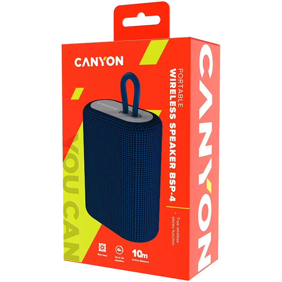 CANYON BSP-4 Портативна акустична система Синій — Зображення №4