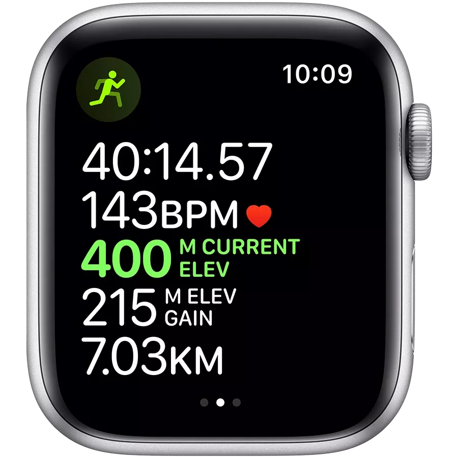 Refurbished Apple Apple Watch Series 5 GPS, 44χιλ., Ασημί, Λευκή αθλητική ζώνη, Grade A — Εικών №4