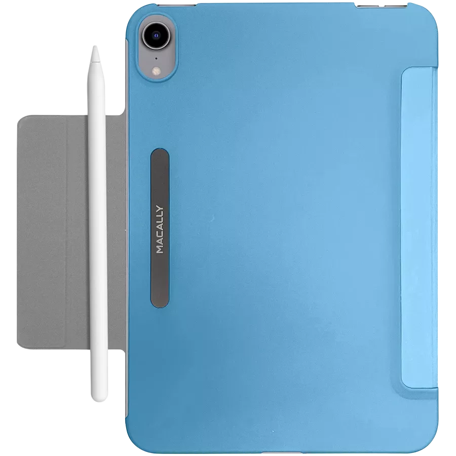 Обложка Smart Folio MACALLY Bookstand  Синяя для iPad mini (6-го поколения) — Изображение №4
