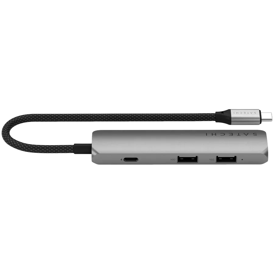 SATECHI  Slim 4 Multiport  Multiport Adapter  Space Gray — Image №4