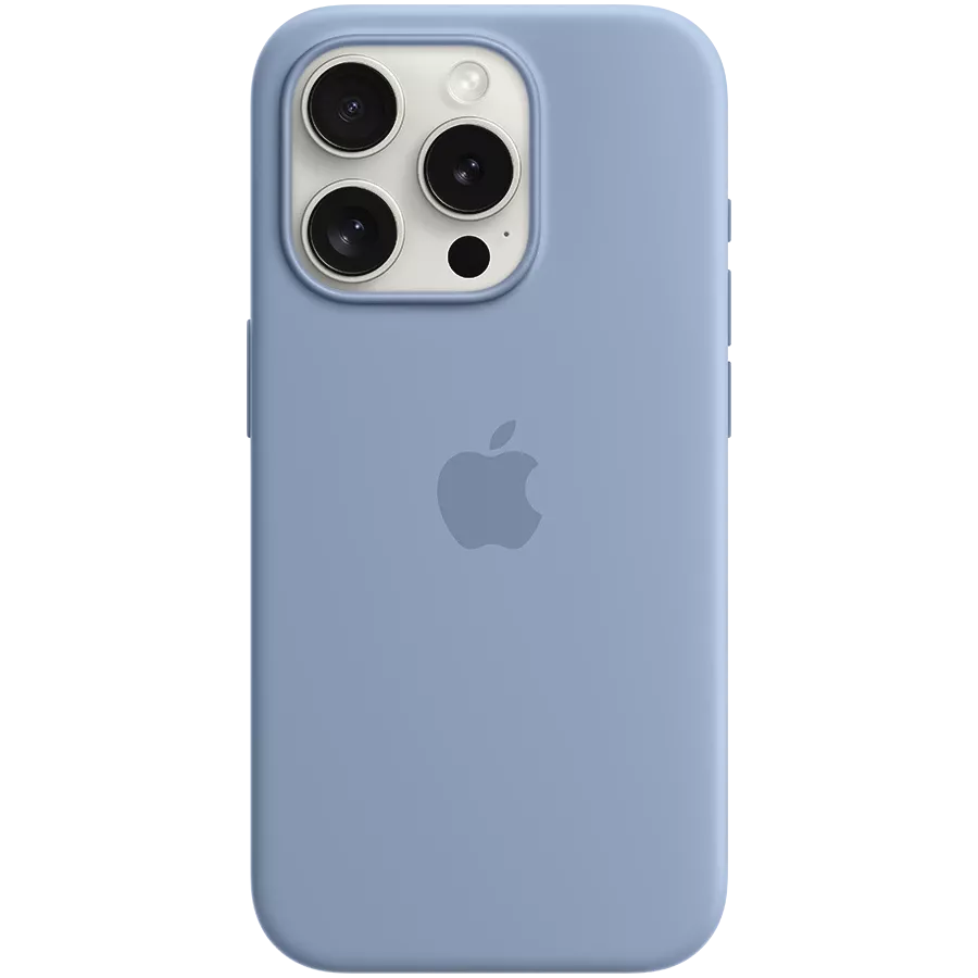 APPLE Θήκη Silicone Case with MagSafe με MagSafe, Winter Blue for iPhone 15 Pro — Εικών №1
