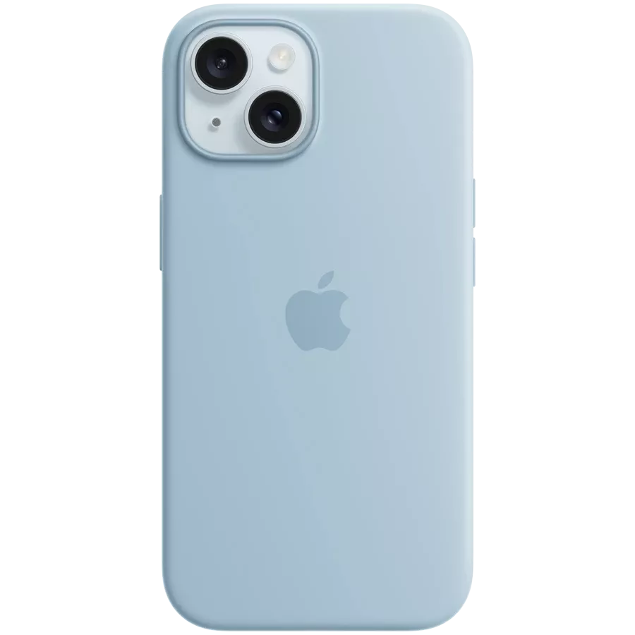 Чохол APPLE силіконовий з MagSafe Світло-блакитний для iPhone 15 — Зображення №1