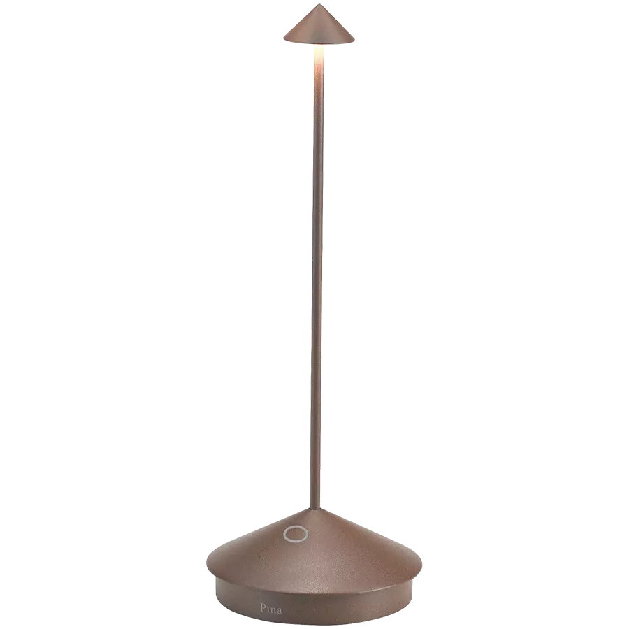 ZAFFERANO PINA PRO TABLE LAMP 105x290mm. PAINTED MATT RUST 2.2W LED 173lm. — Image №1