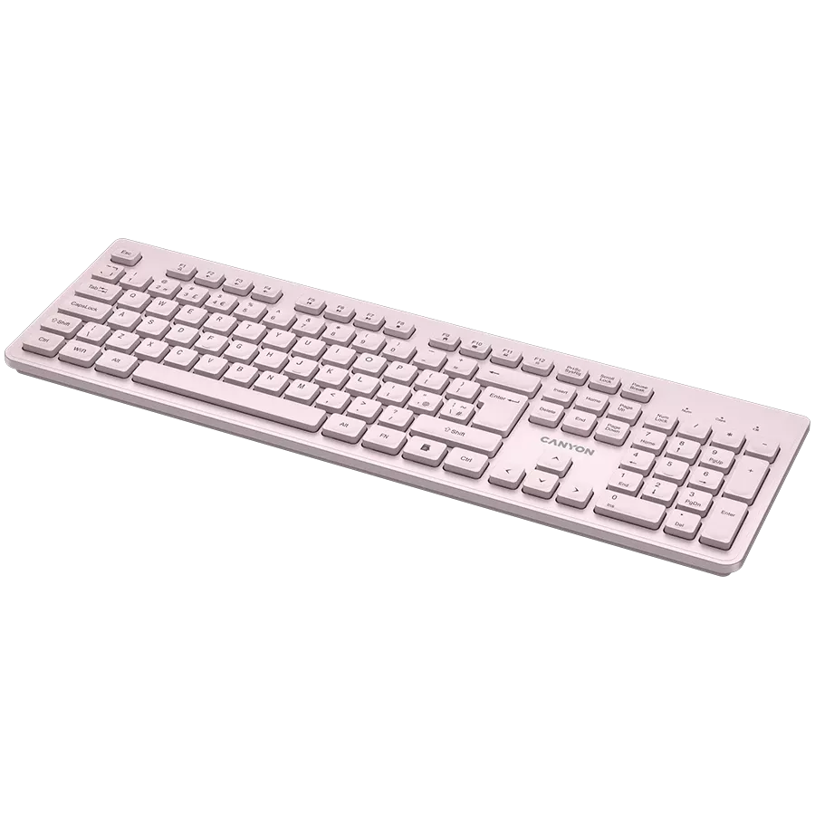 CANYON HKB-W01 Πληκτρολόγιο, Ασύρματο, Μπεζ — Εικών №4