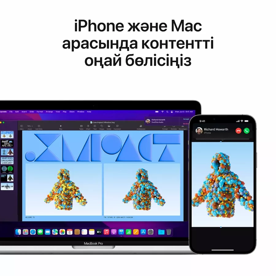 MacBook Pro 13"  M2 (8C CPU/10C GPU), 8 ГБ, 512 ГБ, Күміс — image №7