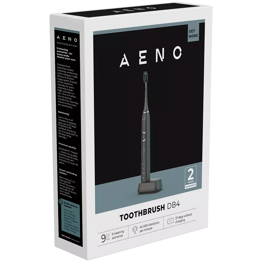 AENO DB4 Toothbrushes, Sonic, Black — Image №10